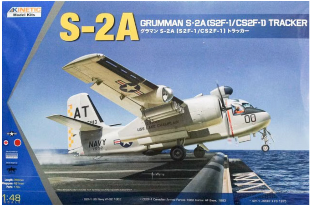 Kinetic 48039 1/48 Grumman S-2A Tracker Model Aircraft Kit