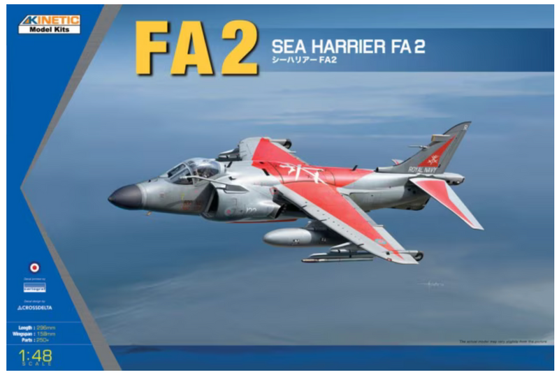 Kinetic 48041 1/48 Sea Harrier FA 2 Model Aircraft Kit