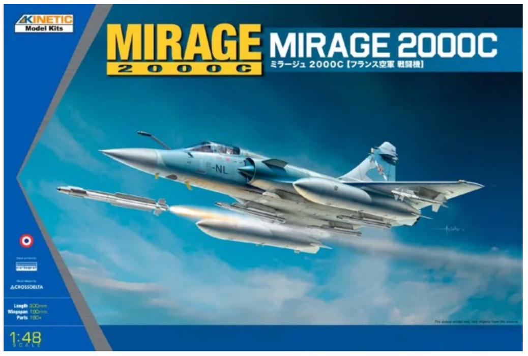 Kinetic 48042 1/48 Mirage 2000C Model Aircraft Kit