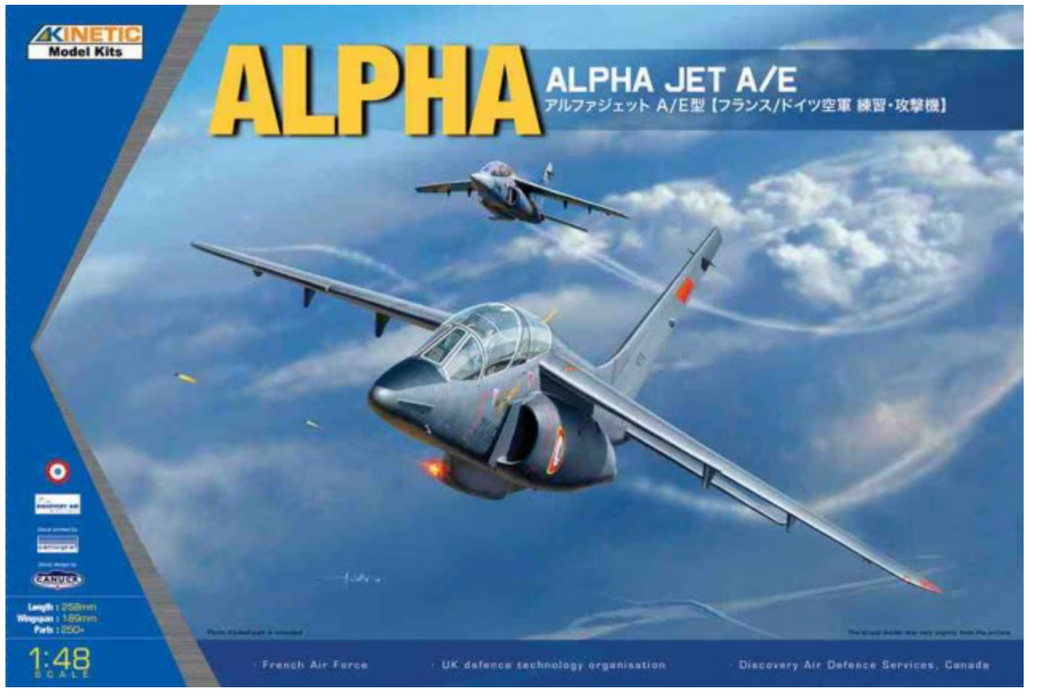 Kinetic 48043 1/48 Alpha Jet A/E Model Aircraft Kit