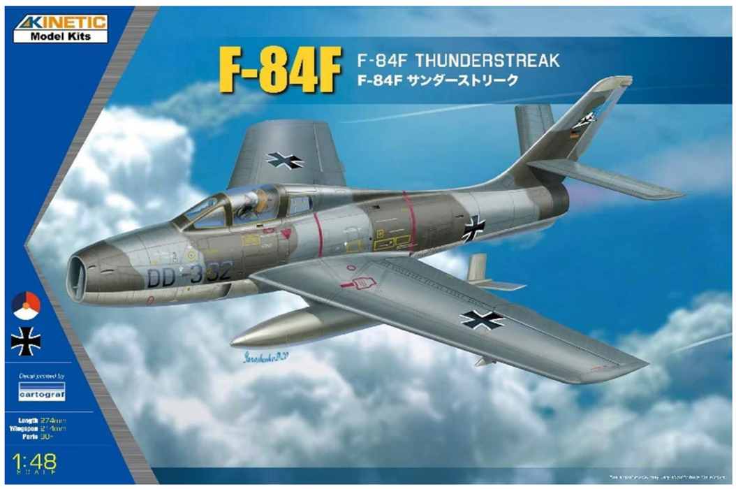 Kinetic 48068 1/48 F-84F Thunderstreak Model Aircraft Kit