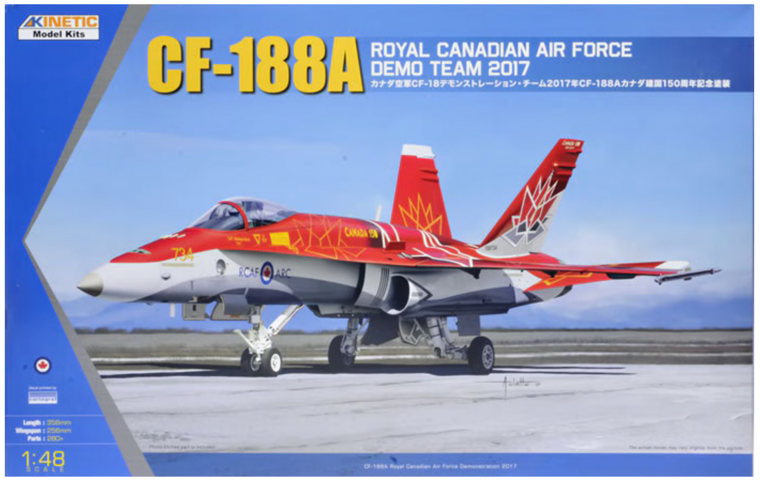 Kinetic 48070 1/48 CF-188A Royal Canadian Demo 2017 Model Aircraft Kit