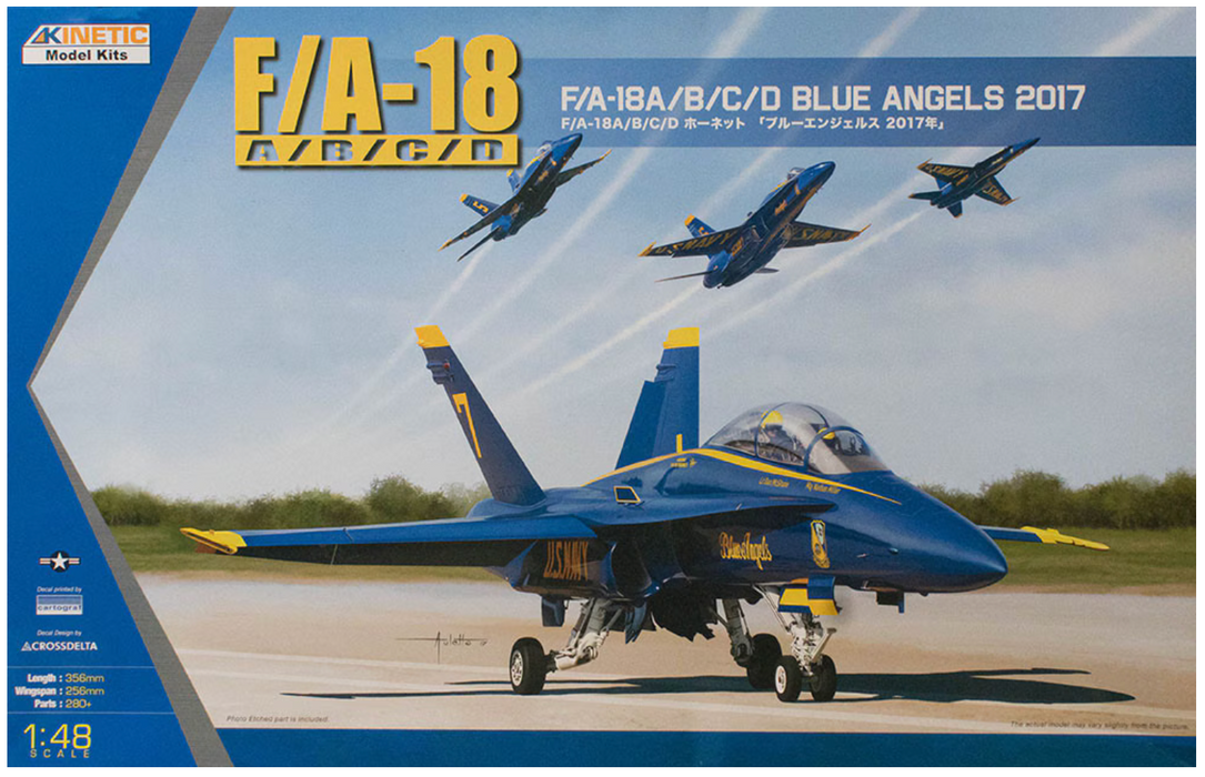 Kinetic 48073 1/48 F/A-18A/B/C/D Blue Angels 2017 Model Aircraft Kit