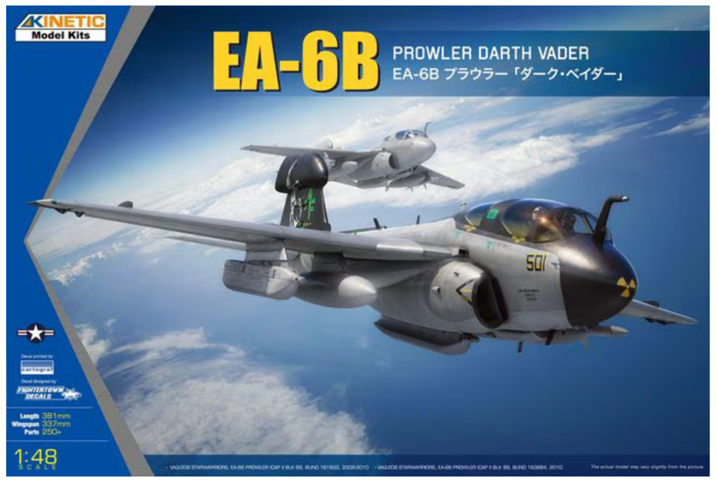 Kinetic 48075 1/48 EA-6B Prowler "Darth 'Vader" Model Aircraft Kit