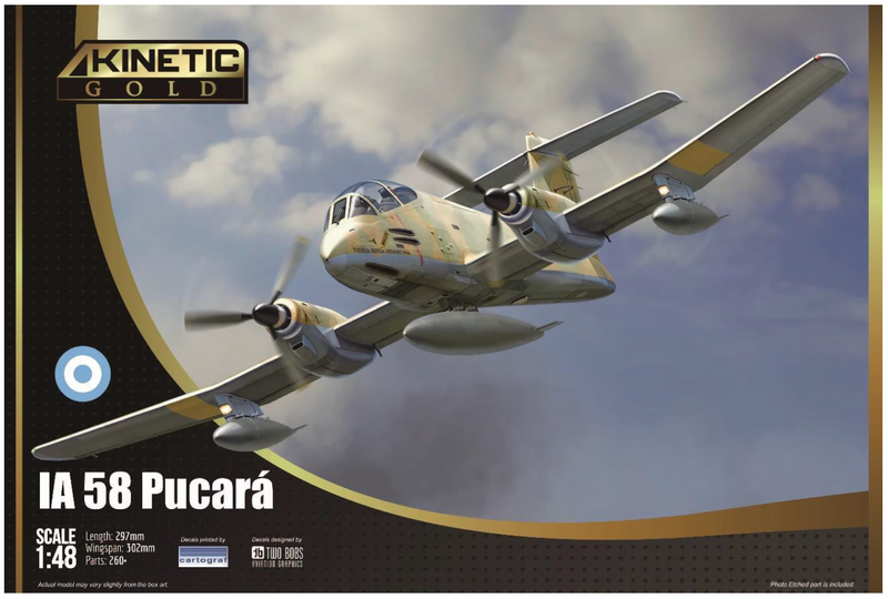 Kinetic 48078 1/48 IA 58 Pucará Model Aircraft Kit