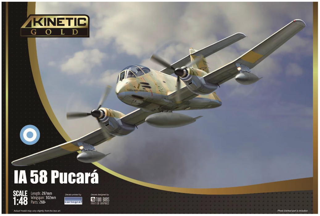 Kinetic 48078 1/48 IA 58 Pucará Model Aircraft Kit