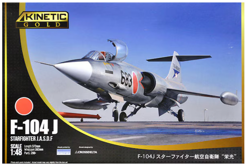 Kinetic 48080 1/48 F-104J Starfighter J.A.S.D.F Model Aircraft Kit