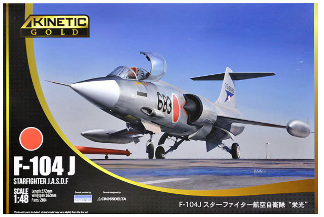 Kinetic 48080 1/48 F-104J Starfighter J.A.S.D.F Model Aircraft Kit