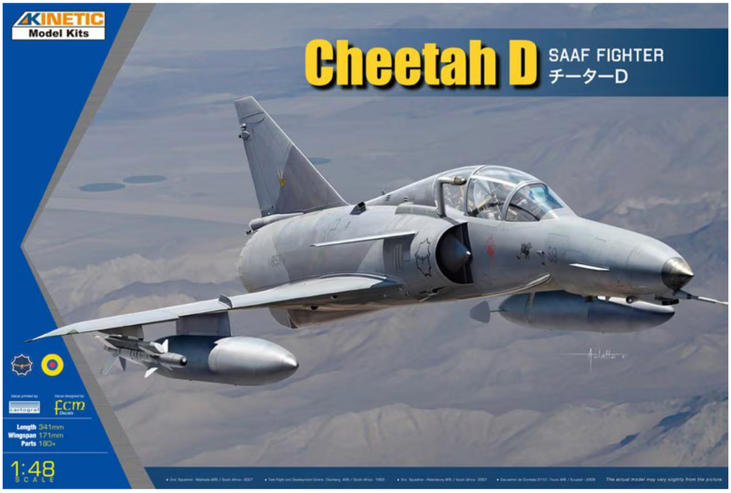 Kinetic 48081 1/48 Cheetah D SAAF Fighter Model Aircraft Kit