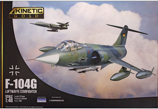 Kinetic 48083 1/48 F-104G Luftwaffe Starfighter Model Aircraft Kit
