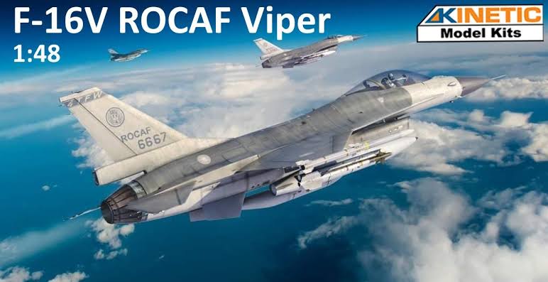 Kinetic 48101 1/48 F-16V ROCAF Single Seater Viper Model Aircraft Kit