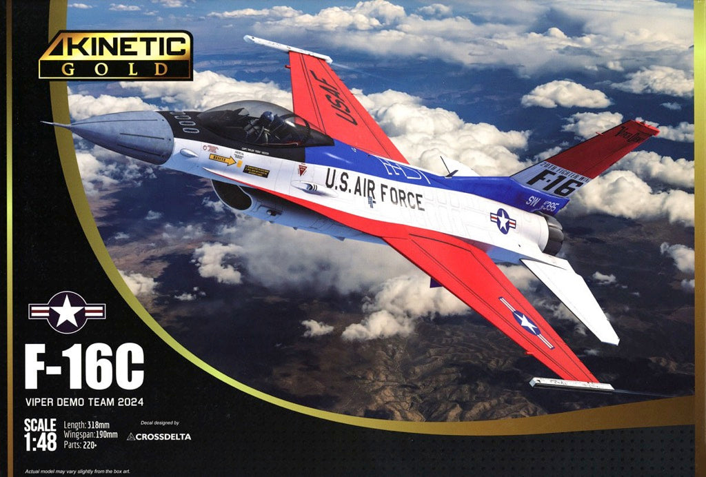 Kinetic 48107 1/48 F-16C Viper Demo Team 2024 Model Aircraft Kit