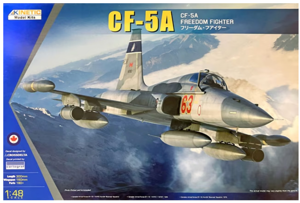Kinetic 48109 1/48 CF-5A Freedom Fighter Model Aircraft Kit