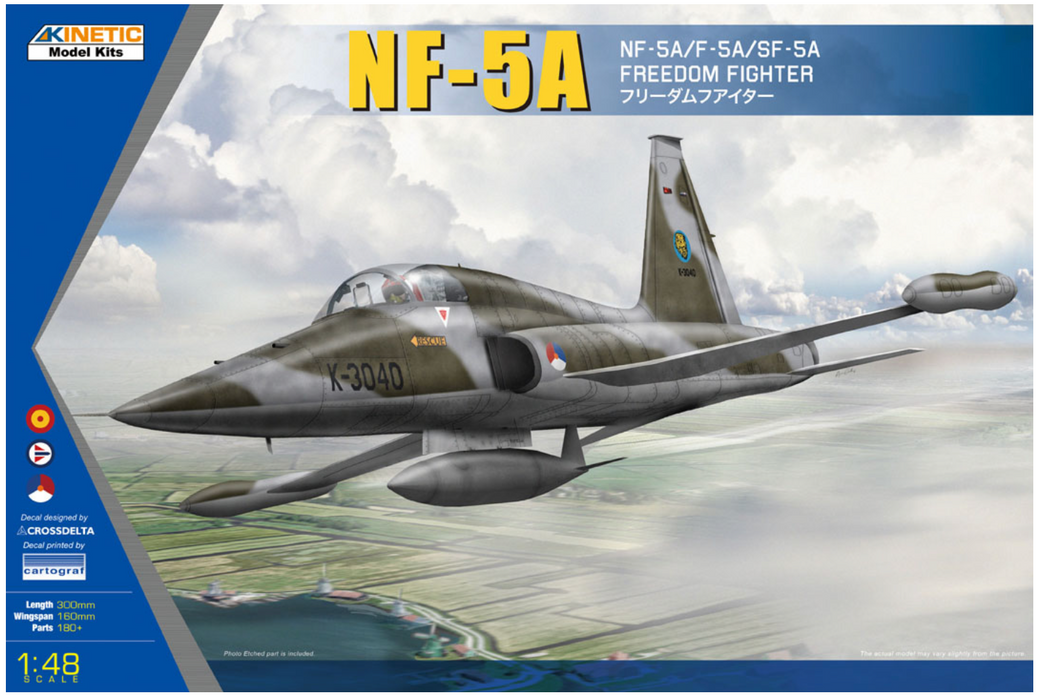 Kinetic 48110 1/48 NF-5A /F-5A/SF-5A Freedom Fighter Model Aircraft Kit