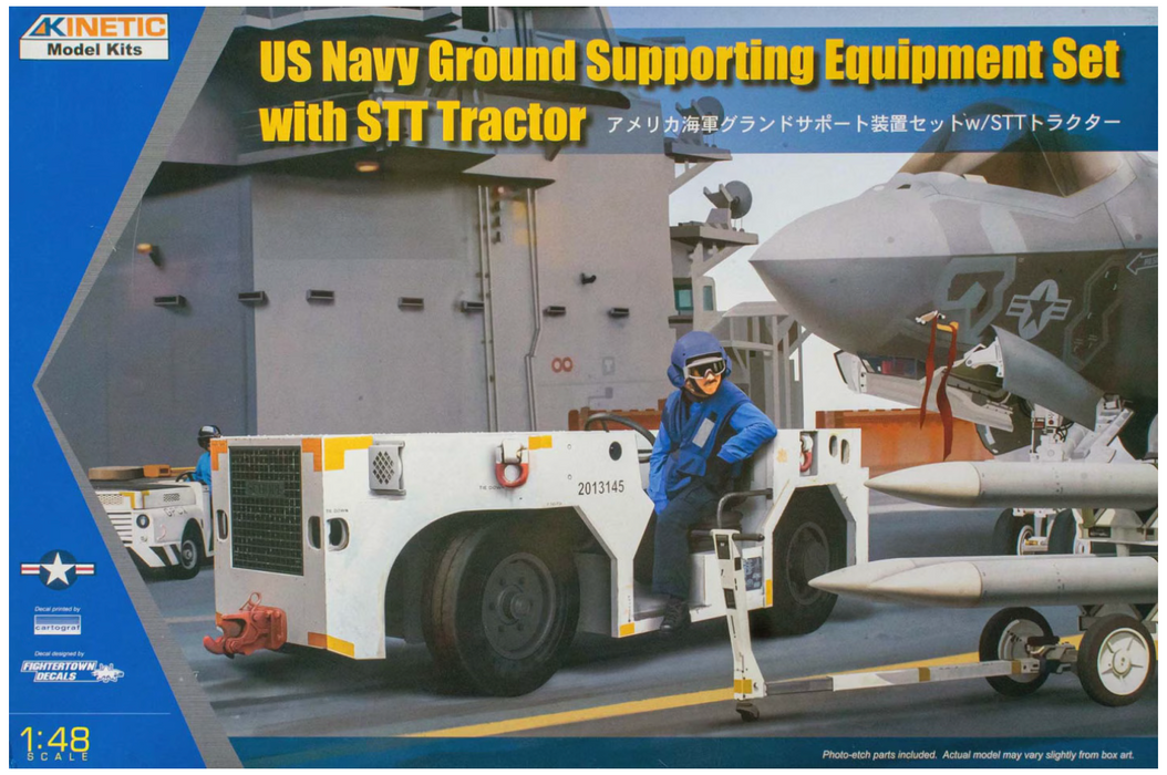 Kinetic 48115 1/48 USN Ground Supporting Equipment Set with STT Tractor Model Kit
