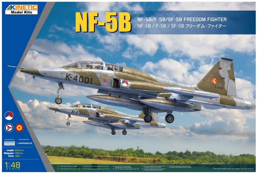 Kinetic 48117 1/48 NF-5B/F-5B/SF-5B Freedom Fighter Model Aircraft Kit