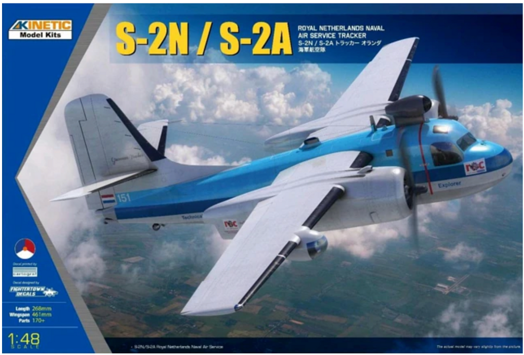 Kinetic 48118 1/48 S-2N / S-2A Tracker Netherlands Model Aircraft Kit