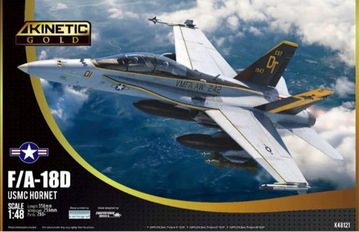 Kinetic 48121 1/48 F/A-18D Hornet VMFA(AW)-242 "Bats" Model Aircraft Kit