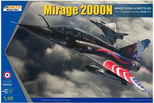 Kinetic 48124 1/48 Mirage 2000N Mirage 2000N La Fayette (US) Model Aircraft Kit