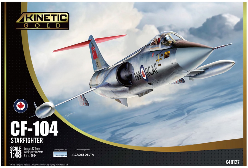 Kinetic 48127 1/48 CF-104 Starfighter Model Aircraft Kit