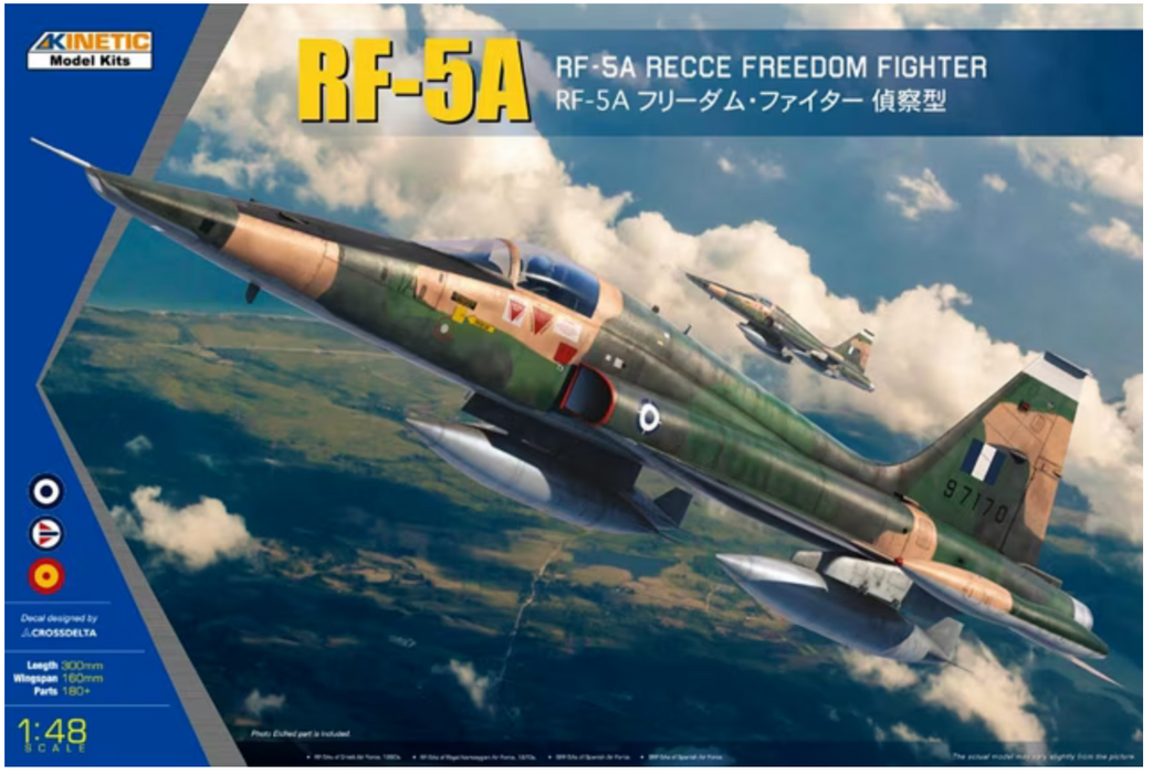 Kinetic 48137 1/48 RF-5A Recce Freedom Fighter Model Aircraft Kit