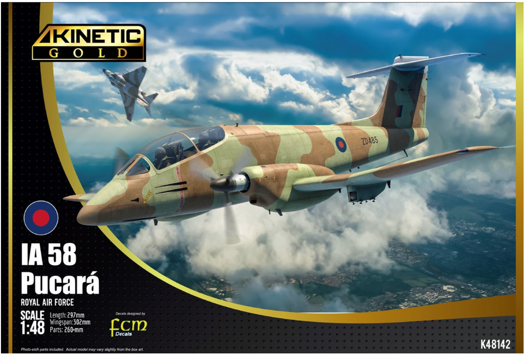 Kinetic 48142 1/48 IA-58 Pucará Royal Air Force Model Aircraft Kit
