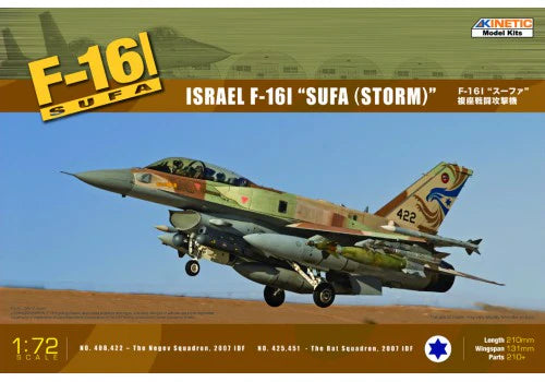 Kinetic 72001 1/72 Israel F-16I "Sufa (Storm)" Model Aircraft Kit