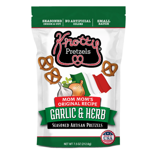 Knotty Pretzels Garlic Herb 7.5oz