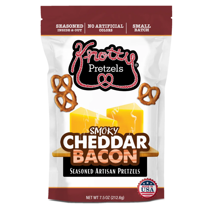 Knotty Pretzels Smokey Cheddar Bacon 7.5oz
