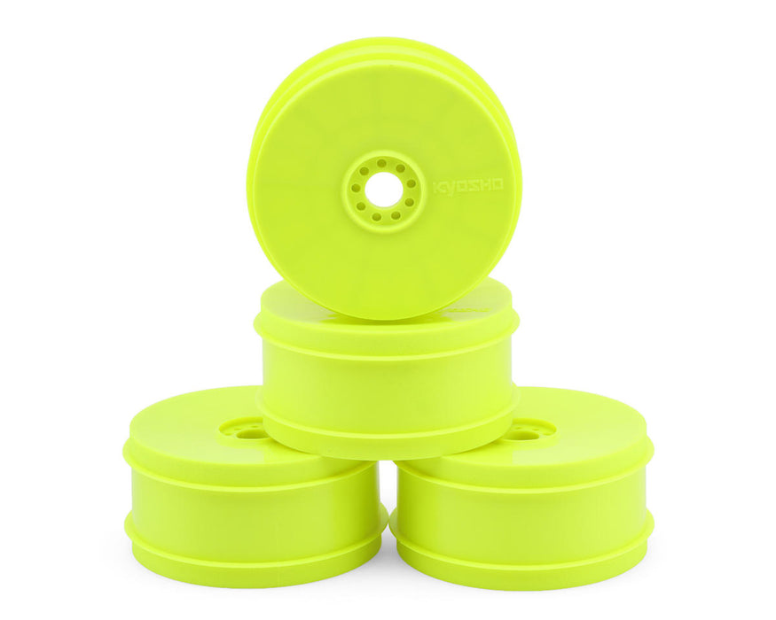 Kyosho IFH007KY Yellow MP11 Dish Wheels (4 Pack)