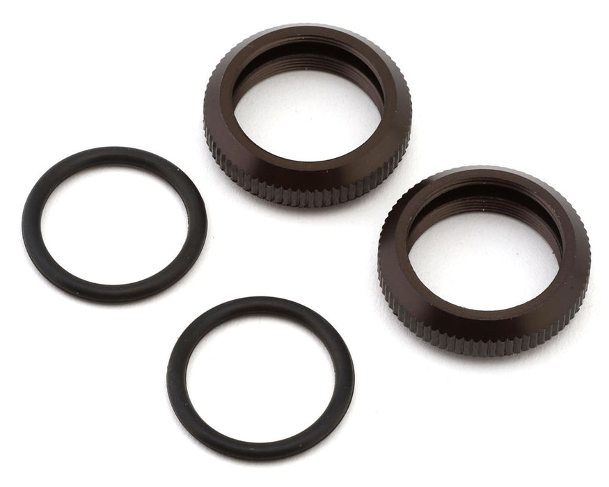 Kyosho IG001-3GMB Gunmetal Ultima/Inferno GT Aluminum Shock Collars (2 Pack)