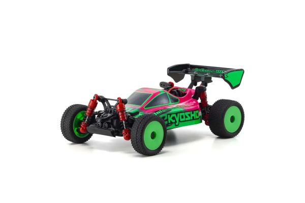 Kyosho 32093PGR Mini-Z 4WD Readyset Inferno MP9 Buggy - Pink/Green