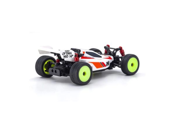 Kyosho 32095W Mini-Z 4WD Readyset Turbo Optima Buggy Mid Special White