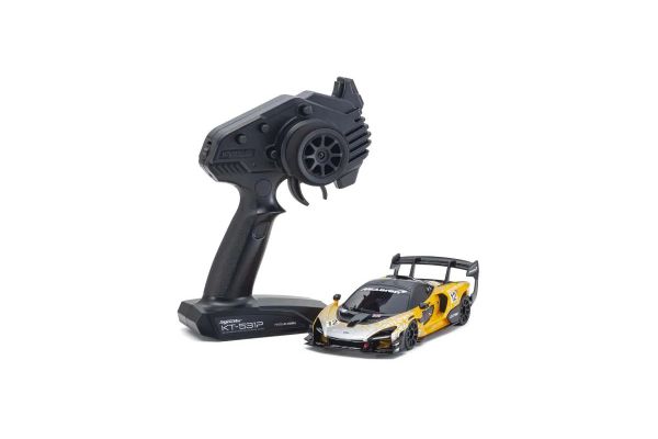 Kyosho 32340OR Mini Z MR-03 RWD Readyset McLaren Senna GTR ReadySet, Orange