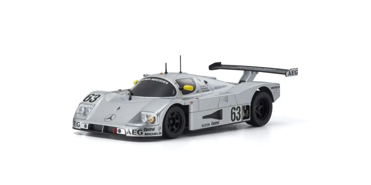 Kyosho 32353S Mini Z MR-03 RWD Readyset Sauber Mercedes Groupe C Rennsportwagen C9 #63 (1989 LM)