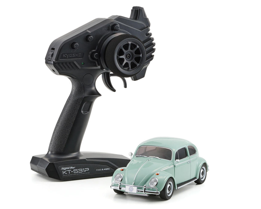 Kyosho 32374BBL Mini-Z RWD MR-04 RWD Mini-Z Volkswagen 1300 Beetle 1966 Body Bahama Blue