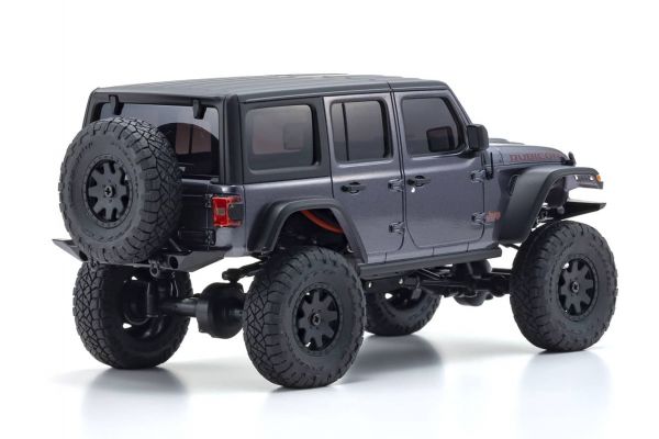 Kyosho 32521GM Mini Z MX-01 4x4 Readyset Jeep Wrangler Unlimited Rubicon - Granite Crystal Metallic