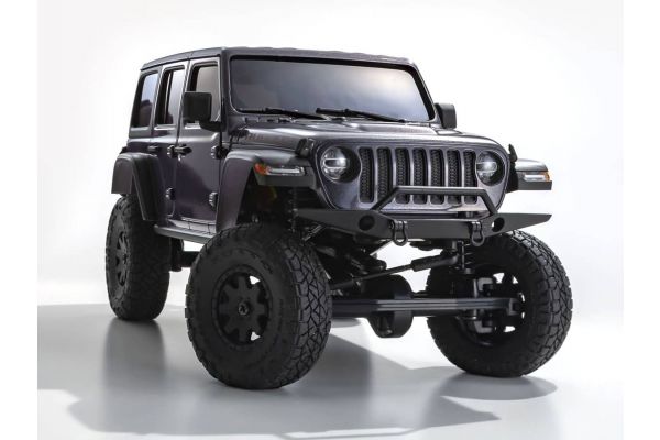 Kyosho 32521GM Mini Z MX-01 4x4 Readyset Jeep Wrangler Unlimited Rubicon - Granite Crystal Metallic
