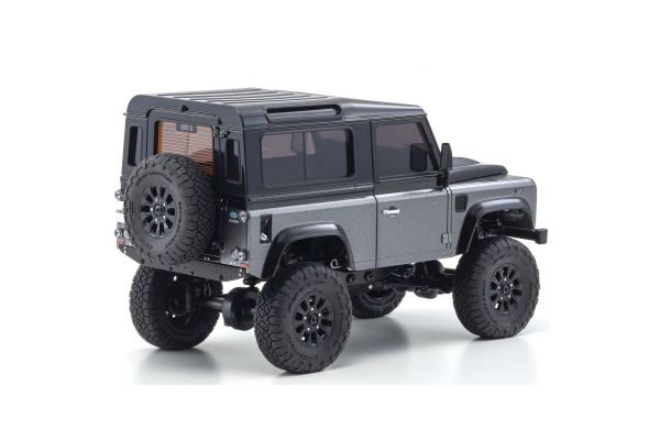 Kyosho 32526GM MINI-Z 4x4 Series MX-01 Readyset Land Rover Defender 90 Two-Tone Corris Gray and Santorini Black