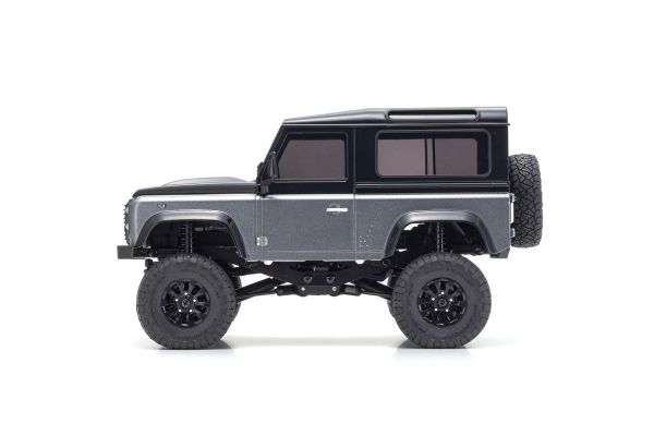 Kyosho 32526GM MINI-Z 4x4 Series MX-01 Readyset Land Rover Defender 90 Two-Tone Corris Gray and Santorini Black