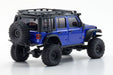 Kyosho 32528MB Mini-Z MX-01 4x4 Readyset Jeep Wrangler Unlimited Rubicon w/Accessory Parts, Ocean Blue Metallic