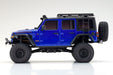 Kyosho 32528MB Mini-Z MX-01 4x4 Readyset Jeep Wrangler Unlimited Rubicon w/Accessory Parts, Ocean Blue Metallic