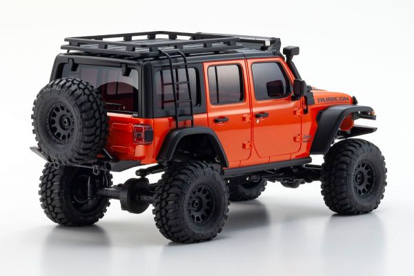 Kyosho 32528MO Mini-Z MX-01 4x4 Readyset Jeep Wrangler Unlimited Rubicon w/ Accessory Parts, Punk`n Metallic
