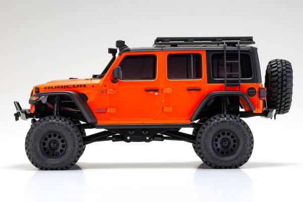 Kyosho 32528MO Mini-Z MX-01 4x4 Readyset Jeep Wrangler Unlimited Rubicon w/ Accessory Parts, Punk`n Metallic