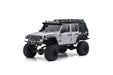 Kyosho 32528S Mini-Z MX-01 4x4 Readyset Jeep Wrangler Unlimited Rubicon with Accessory Parts, Billet Silver