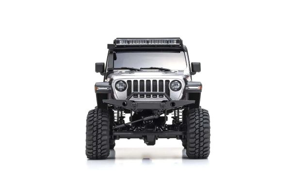 Kyosho 32528S Mini-Z MX-01 4x4 Readyset Jeep Wrangler Unlimited Rubicon with Accessory Parts, Billet Silver