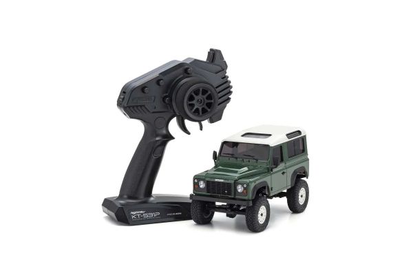Kyosho 32529GR Mini-Z MX-01 4x4 Readyset Land Rover Defender 90 Coniston Green