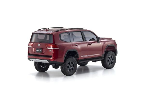 Kyosho 32538MR Mini-Z 4x4 Toyota Land Cruiser 300 GR Sport MX-01 Readyset, Dark Red Mica Metallic
