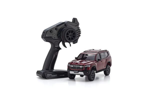Kyosho 32538MR Mini-Z 4x4 Toyota Land Cruiser 300 GR Sport MX-01 Readyset, Dark Red Mica Metallic