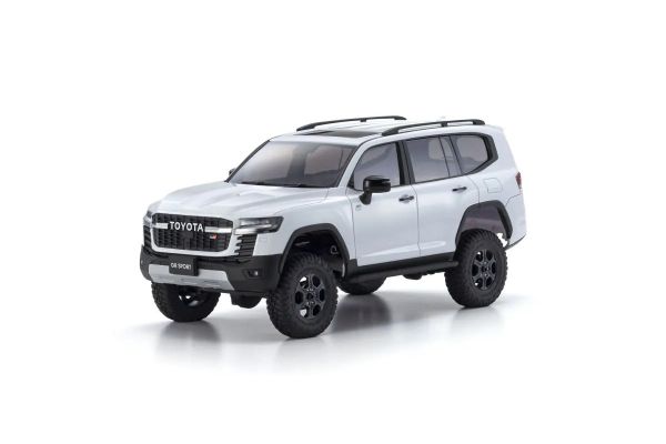 Kyosho 32538PW Mini-Z 4x4 Toyota Land Cruiser 300 GR Sport MX-01 Readyset, Precious White Pearl